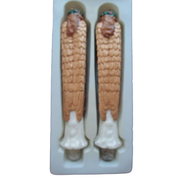 Vintage Sculptured Christmas  Angel Tapers Candles Robert Alan 10in A Pair GUC - Picture 3 of 16